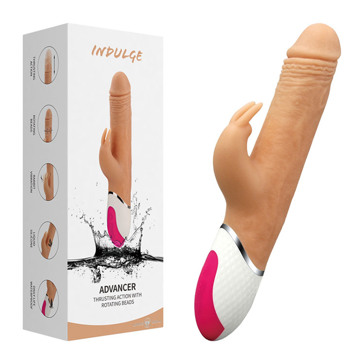 Makatotohanang Beads Rotating Thrusting Rabbit Vibrator